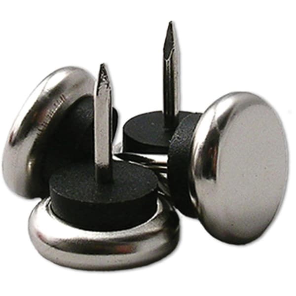 Convenience Concepts 1.25 in. TruGuard Gold Metal Base Round Nail On Cushioned Glides, 4PK HI3241884 - main